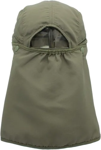 Vista 2 de LLmoway Gorra de sol de pesca safari para hombres y mujeres con solapa extraíble para el cuello de secado rápido