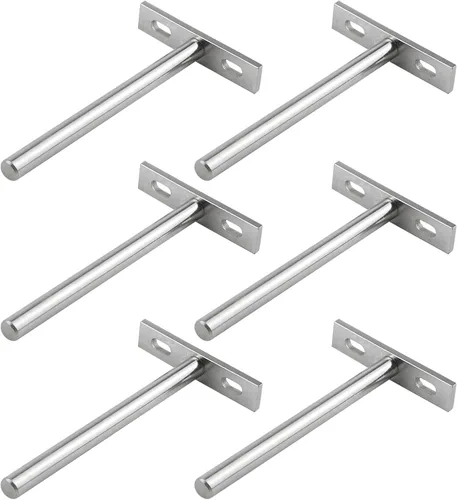 Vista 14 de Antrader Soporte de Estante Flotante Negro, 4 Piezas Soportes Ocultos de Estante de 2 Pulgadas Soporte Ciego de Estante Soportes Ocultos