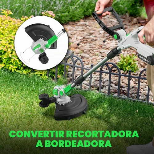 Vista 2 de Soyus - Desbrozadora inalámbrica de 12 pulgadas y 20 V, batería y cargador de 2 × 2.0 Ah