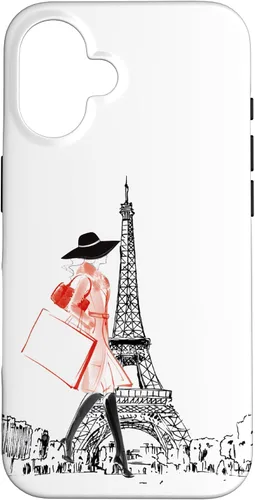 Vista 32 de Vintage Paris Woman - Funda de la Torre Eiffel para iPhone 17