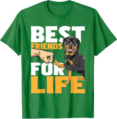 Vista 45 de Best Friends for Life - Rottweiler Animal Dog Lover Breeder T-Shirt