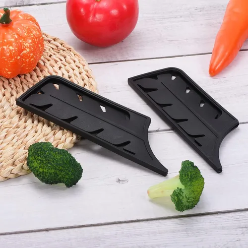 Vista 6 de PATIKIL Fundas de plástico para cuchillos de seguridad para cuchillo Nakiri de 7 pulgadas, paquete de 2 cuchillos, protector de filos, protector