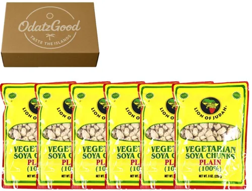 Vista 2 de Lion of Judah Soya Chunks Caramel 8oz (226g) 2-Pack – Curated & Packaged by ODatzGood