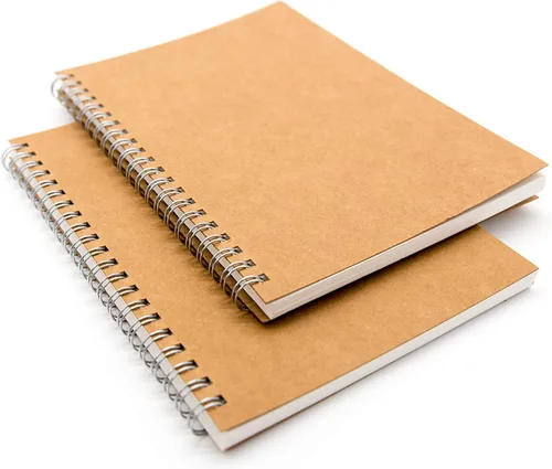 Vista 3 de DSTELIN Cuaderno de espiral en blanco, paquete de 6, tapa suave, cuaderno de bocetos, 100 páginas/50 hojas, 7.5 pulgadas x 5.1 pulgadas, 100 GSM