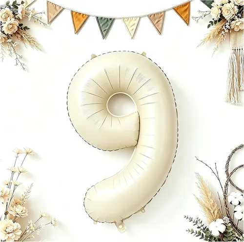 Vista 157 de Globos grandes de 40 pulgadas de números del 0 al 9, globos numéricos para decoración de fiesta de cumpleaños, globos de helio de aluminio