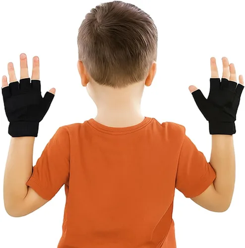 Vista 6 de Guantes tácticos de medio dedo para montar en bicicleta, antideslizantes, militares, para entrenamiento al aire libre, ciclismo, camuflaje, guantes