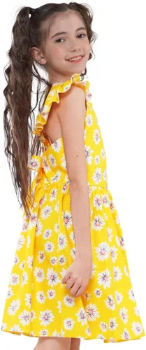Vista 301 de Vestido de verano para niña, de algodón, con diseño floral