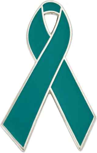 Vista 11 de PinMart Awareness - Pin de solapa esmaltado – Pin de cinta chapado en níquel y oro – Cinta de prevención y conciencia – Broche de joyería con parte