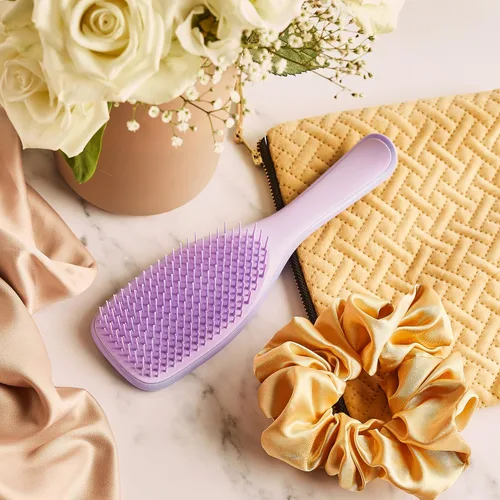 Vista 5 de Tangle Teezer Cepillo desenredante fino y frágil para cabello teñido, fino y fino, dientes flexibles suaves de dos niveles que reducen la rotura