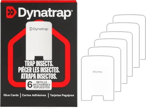 Vista 10 de Dynatrap Recambios de tarjetas de pegamento para interiores Dynatrap Fly Trap modelos DT3007 y DT3007W - 6 tarjetas de pegamento - 23007 - Control