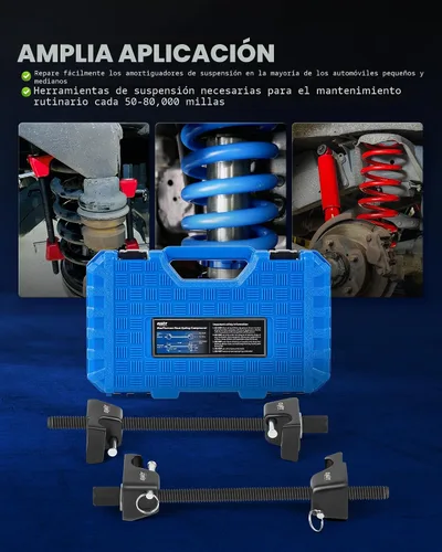 Vista 7 de Orion Motor Tech Macpherson - Juego de 2 herramientas de compresor de resorte de puntal con rango de 10.5 pulgadas, herramientas de compresor