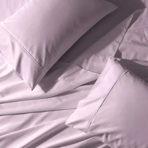 Vista 17 de Royal Tradition Cool and Crisp Percale Cotton 4pc Sheet Set (Full Size, Blue) Made in USA Breathable Classic Bed Sheets