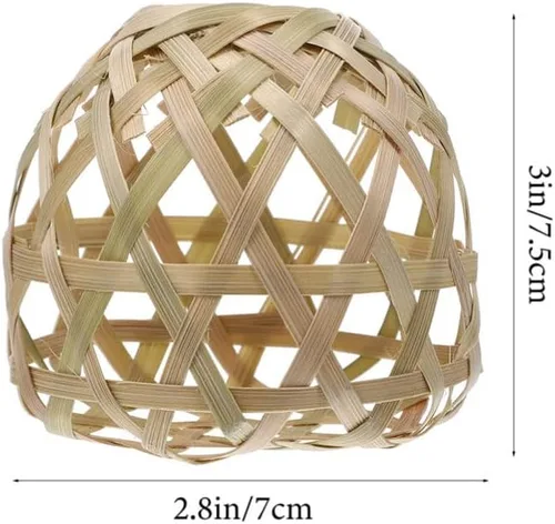Vista 7 de Pantalla de luz de techo, 4 piezas, pantalla de lámpara de techo de estilo rústico, cubierta de lámpara de techo, cubierta de mini globo, pantalla