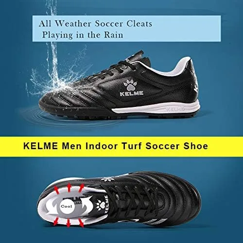 Vista 3 de KELME Zapatos de fútbol de interior para hombre, tacos de fútbol con soporte de arco, tenis de fútbol sala de rendimiento