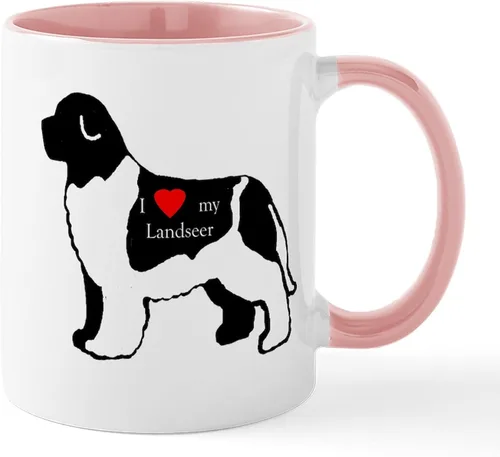 Vista 36 de CafePress Newfoundland Dog Drool Zone Taza de café de cerámica de 11 oz (11.0 fl oz)