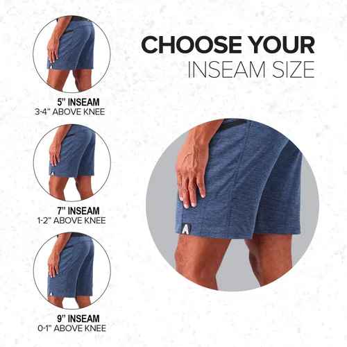 Vista 5 de Anthem Athletics Hyperflex - Pantalones cortos de 7 pulgadas para hombre, para cross-training, entrenamiento y gimnasio