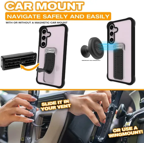 Vista 41 de Scooch Wingman - Funda con función atril para Samsung Galaxy S9 [protección contra caídas de 10 pies] [soporte bidireccional] funda protectora a