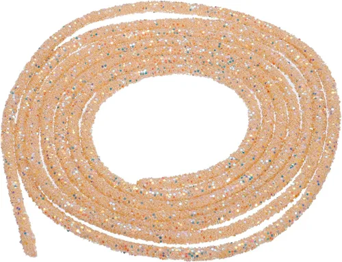 Vista 81 de MECCANIXITY Cuerda de lentejuelas con purpurina de 2.5 yardas, 6mm, 0.24 pulgadas, cuerda de tubo de lentejuelas con diamantes de imitación