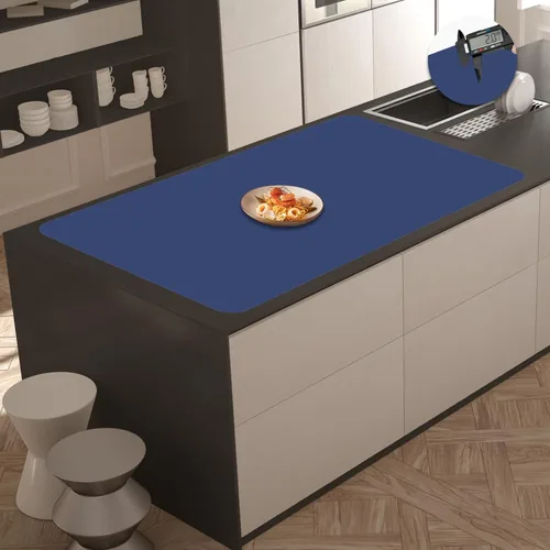Vista 10 de Tapete de silicona súper grande, 120 x 24 pulgadas, tapete de silicona para encimera de cocina, tapete antideslizante resistente al calor, tapete