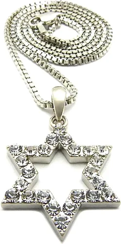 Vista 3 de Star of David Small Pendant with 24 Inch Necklace