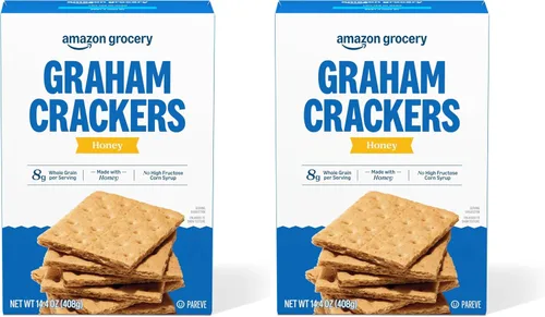 Vista 6 de Amazon Grocery, Galletas Graham de Miel, 14.4 onzas (anteriormente Happy Belly, el empaque puede variar)