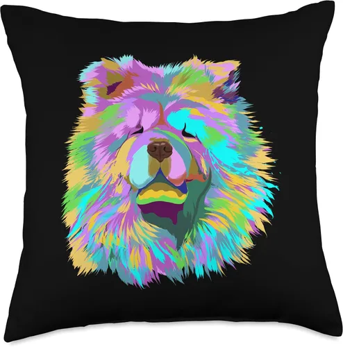 Vista 5 de Chow Chow Dog Gifts - Cojín para perro (16.0 x 16.0 in), multicolor