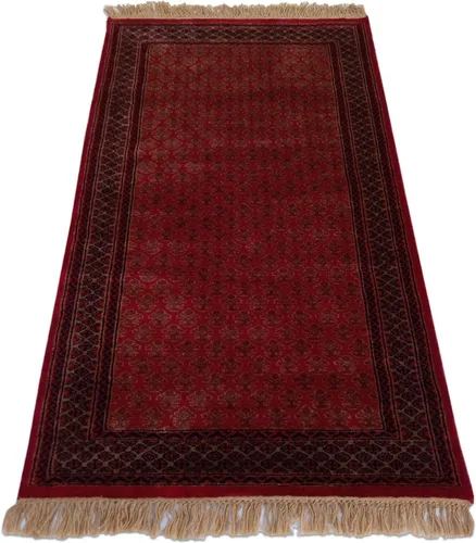 Vista 2 de Alfombra anudada a mano tradicional de lujo hecha a mano roja de las lanas 3 x 5 pies