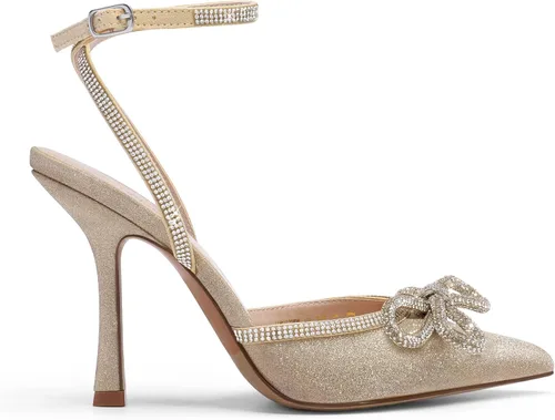 Vista 2 de DREAM PAIRS Zapatos de tacón alto para mujer Destiny cerrados con tiras de tacón sexy con diamantes de imitación y correa de tobillo para boda