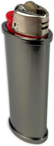 Vista 5 de DIYLuxury - Funda de metal para encendedor BIC Standard J6, EZ Reach Lighter, resistente, personalizable, reutilizable, funda individual