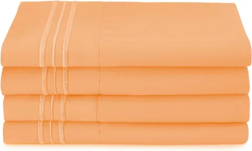 Vista 48 de Clara Clark Fundas de almohada de tamaño estándar – Funda de almohada ultra suave, fundas de almohada de microfibra ligera tamaño Queen – Juego de 2
