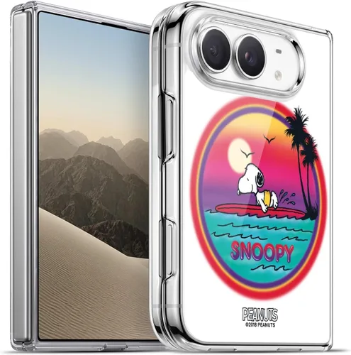 Vista 153 de Head Case Designs Funda de gel con licencia oficial de Peanuts Beach Surf Snoopy Boardwalk Airbrush [protección de grado militar] compatible