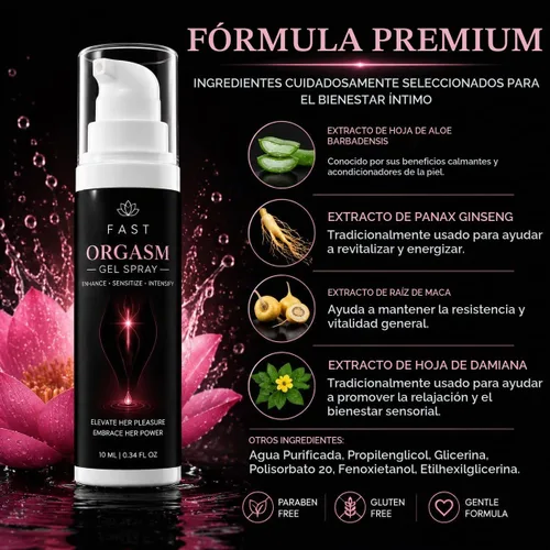 Vista 4 de Gel orgásmico rápido intenso femenino, gel excitante para ella