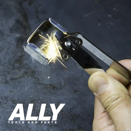Vista 4 de Ally Tools - 12 piezas de repuesto de pedernal triples compatibles con todos los golpes de pedernal triple, pedernales de larga duración