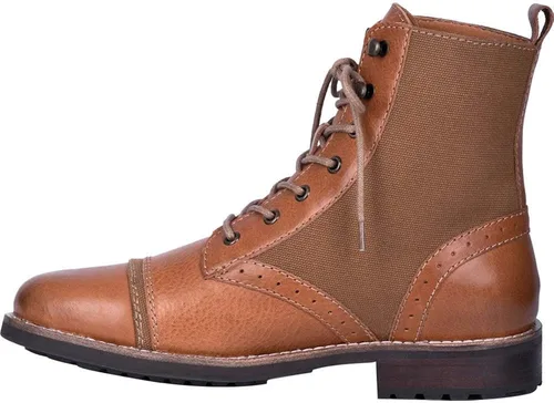 Vista 4 de Dingo para hombre Andy cordones botas tobillo - marrón