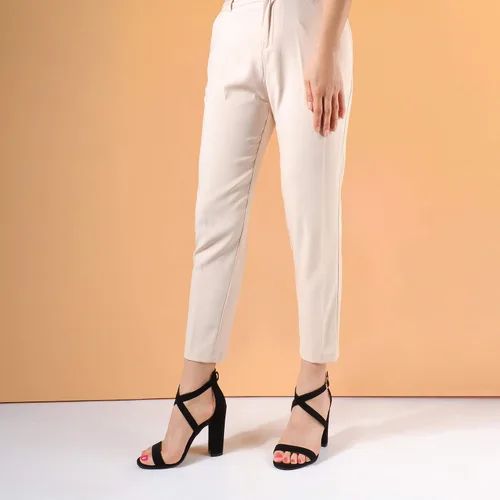 Vista 6 de IDIFU - Sandalia de tacón alto para mujeres con tirantes delgados, zapatos de vestir con correa al tobillo y punteras abiertas para damas de honor