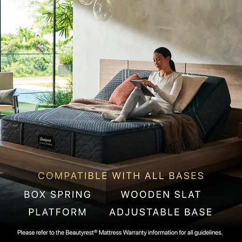 Vista 8 de Beautyrest Black Series One Firm - Colchón híbrido individual XL de 12.5 pulgadas, tecnología de enfriamiento, comodidad de contorno, soporte