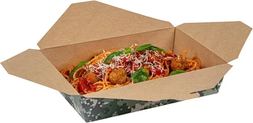Vista 27 de Restaurantware Bio Tek - Cajas para llevar de 30 onzas, 200 loncheras para llevar, cierre de tabulación, resistentes al calor, desechables, de papel