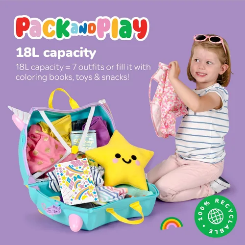Vista 4 de Trunki - Maleta de viaje y equipaje de mano para niños), 0287