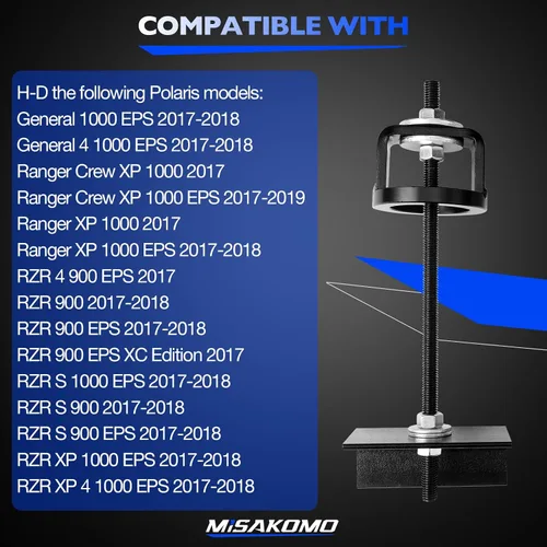 Vista 4 de Herramienta de Compresión de Embrague Secundario, Compatible con Polaris General 1000 2017-2018, Ranger Crew XP, RZR S 900 EPS XC Edition ATV UTV