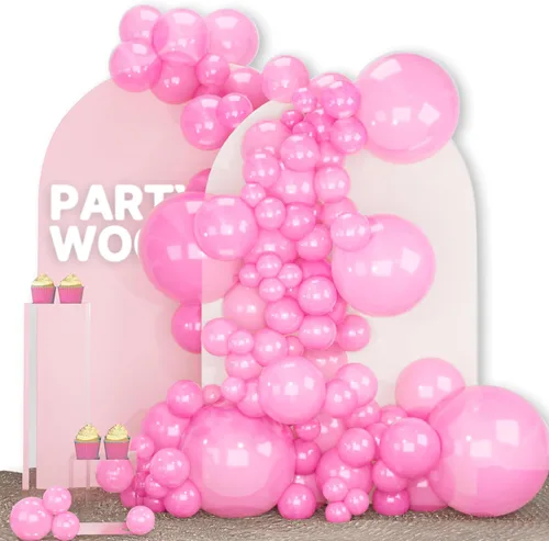 Vista 29 de PartyWoo - Globos nude de 140 piezas en diferentes tamaños de 18, 12, 10, 5 pulgadas, kit de arco de globos de color neutro y melocotón estilo boho