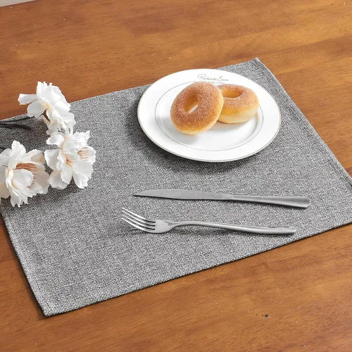 Vista 56 de Mantel rectangular de 55 x 71 pulgadas, lino sintético, sin arrugas e impermeable, mantel rectangular verde aguacate para cocina, comedor, fiesta