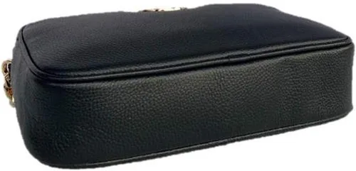 Vista 8 de Michael Kors Fulton Large EW Bandolera Cuero guijarro, Negro, Negro