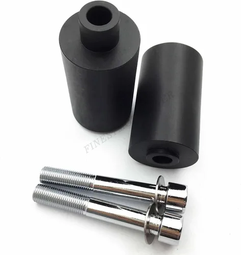Vista 5 de Protector de choque deslizante de marco negro compatible con Yzf R6 Yzfr6 1999-2002