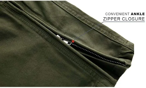 Vista 5 de MAGCOMSEN Pantalones tácticos para hombre, 9 bolsillos, pantalones de carga Ripstop