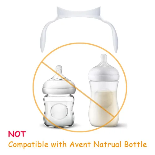 Vista 5 de Manijas de botella compatibles para biberones Philips Avent anticólicos AirFree, 2 unidades (azul)