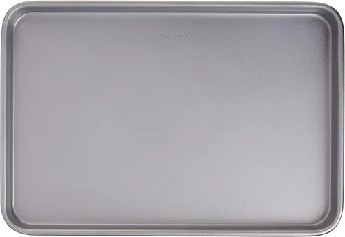 Vista 2 de Cuisinart AMB-15BS Chef's Classic - Bandeja antiadherente para hornear, 15 pulgadas, color plateado