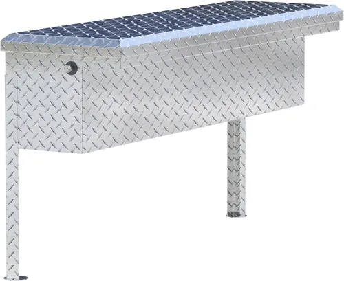 Vista 6 de UWS EC30201 Caja de herramientas lateral de aluminio de pared pesada de 48 pulgadas con perfil bajo, tapa RigidCore