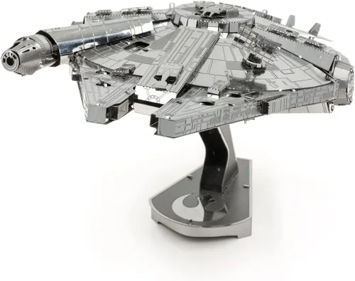 Vista 4 de Metal Earth Fascinations Premium Series Star Wars Millennium Falcon 3D Kit de modelo de metal con pinzas