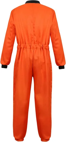 Vista 3 de Disfraz de astronauta para hombre para adultos, disfraz de astronauta para hombre
