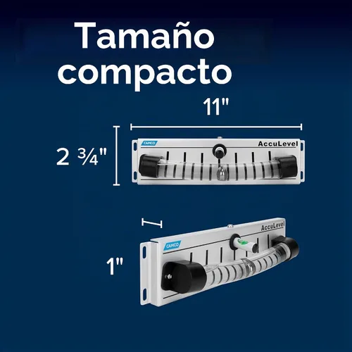 Vista 6 de Camco Camper/RV AccuLevel - Cuenta con nivelación de caravana delantera a trasera y de lado a lado, fácil de instalar (25563)